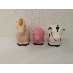 Vintage little people fisher price animals set of 3 pig, cow, horse Kids Toy